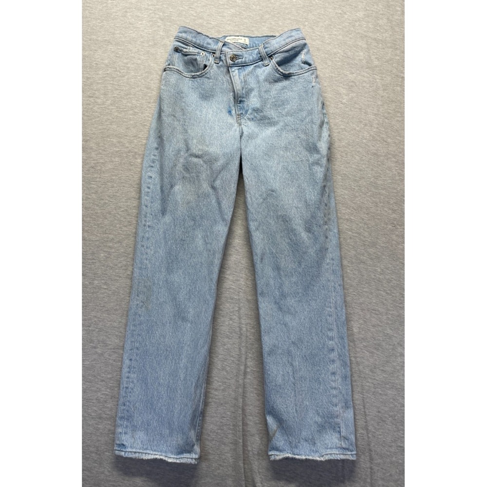 Abercrombie & Fitch '90s Curve Love Jeans Women 26 Blue Ultra High Rise Straight